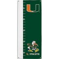 Bsi Products BSI Products 39031 Miami Hurricanes Growth Chart Banner 39031